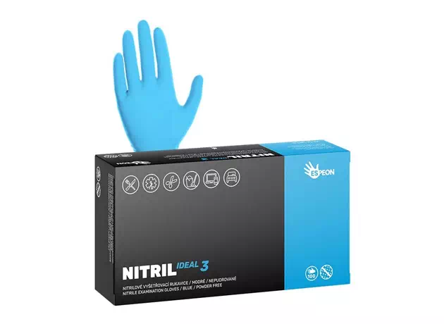 Nitril kesztyű NITRIL IDEAL3 100db